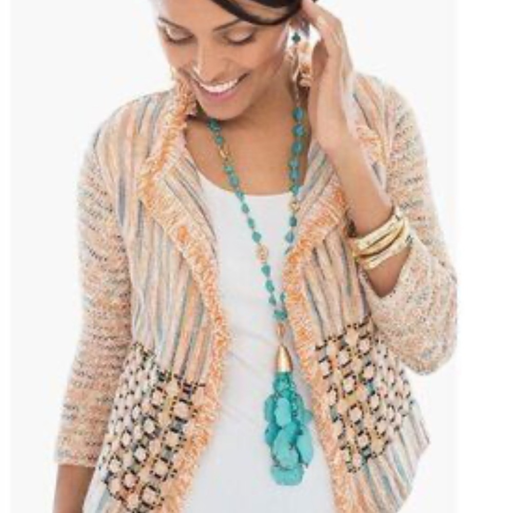 Chico's Multicolor Cardigan Blazer, size 2
